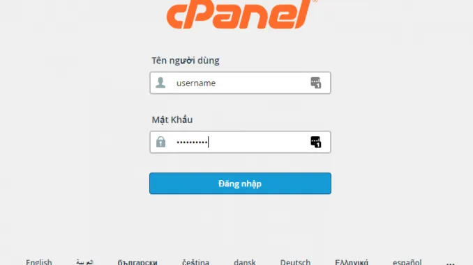 User Manager trên cPanel