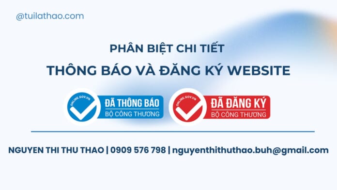 Phân biệt chi tiết giữa Thông báo và Đăng ký website