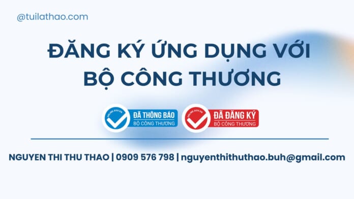 Đăng ký ứng dụng với Bộ Công Thương