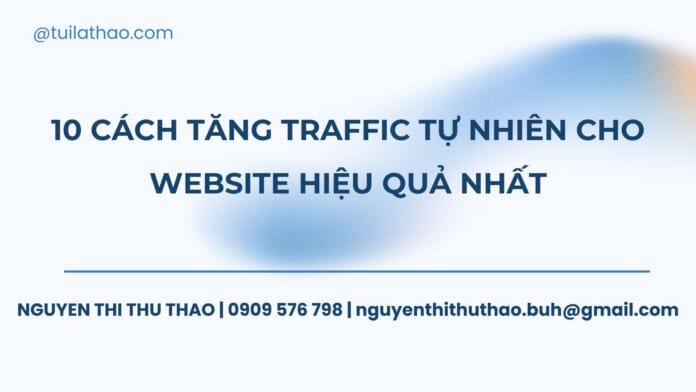10 cách tăng traffic tự nhiên cho website hiệu quả nhất